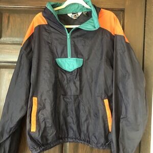 SASSOON Windbreaker Nylon Day GLO Colors VINTAGE Adult Large 1980'S Break Dancer